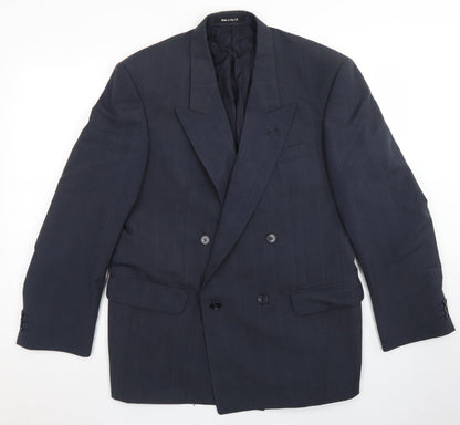 Mens UK Size 40 St Michael Regular Blue Suit Jacket