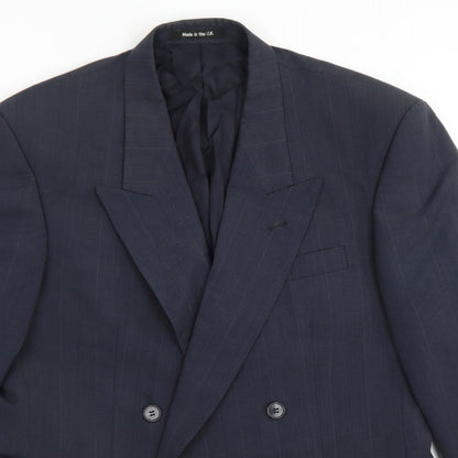 Mens UK Size 40 St Michael Regular Blue Suit Jacket
