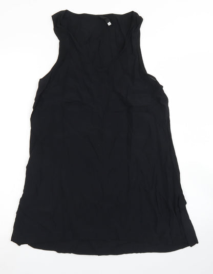 Womens UK Size 10 Woolworths Black Basic Blouse