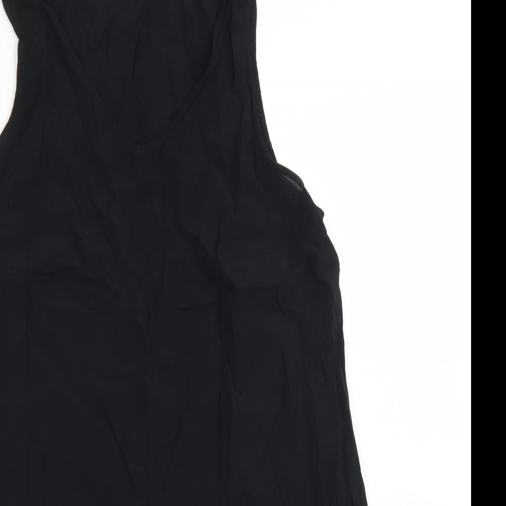 Womens UK Size 10 Woolworths Black Basic Blouse