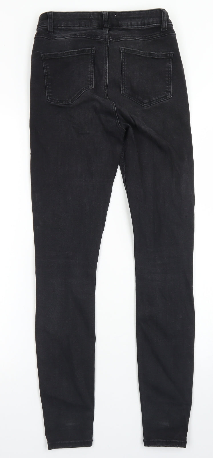 Denim Co Womens Black  Cotton Skinny Jeans Size 6 L27 in Regular Button