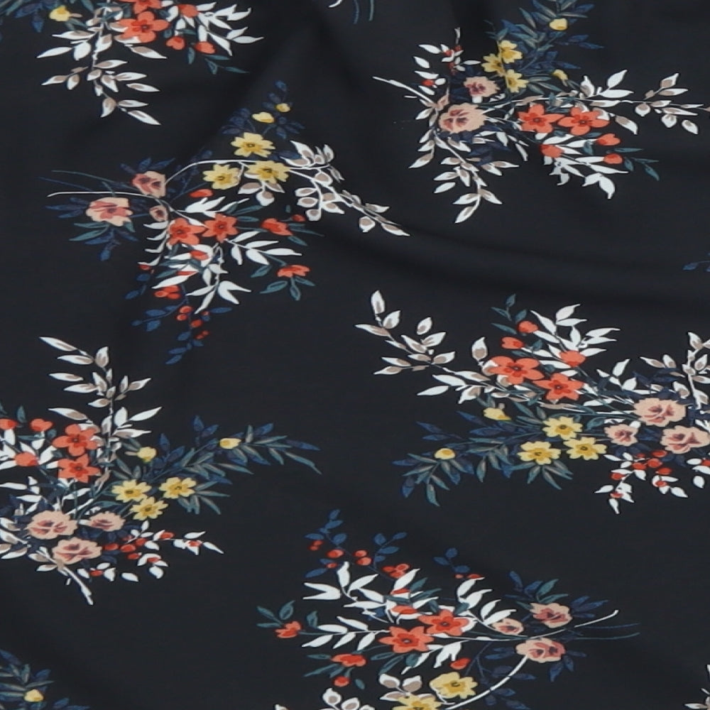 Womens UK Size 14 Atmosphere Black Cropped Blouse