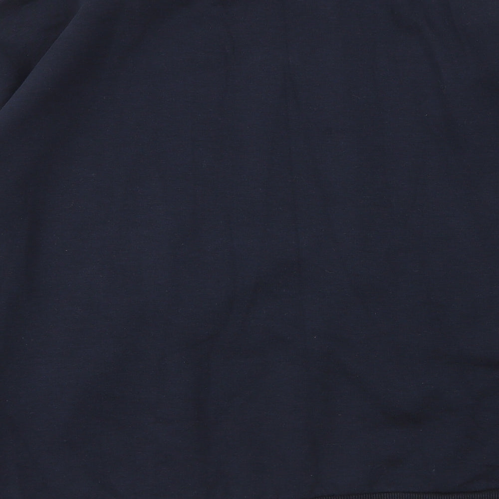Chelsea Peers Womens Blue Round Neck  Cotton Pullover Jumper Size S