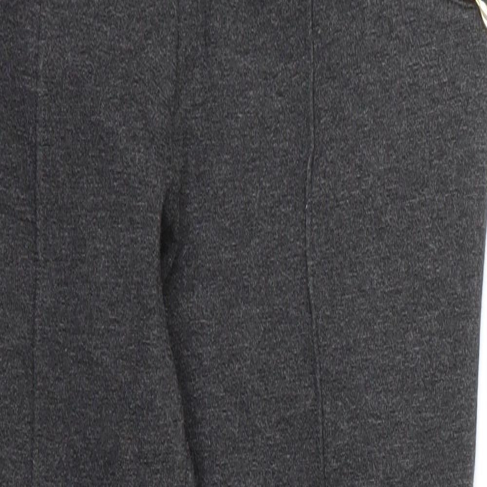Womens UK Size 10 Papaya Regular Fit Carrot Grey Trousers