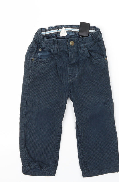H&M Baby Blue  Cotton Capri Jeans Size 12 Months  Button