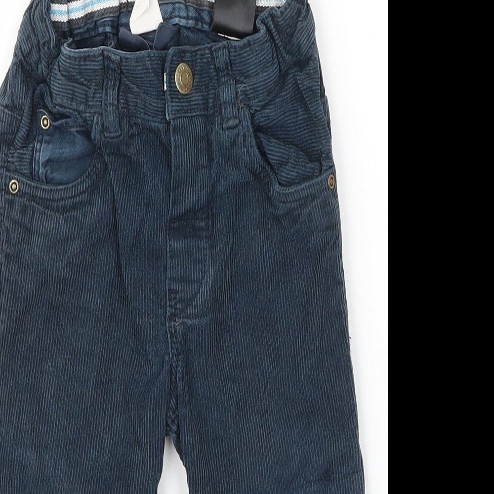 H&M Baby Blue  Cotton Capri Jeans Size 12 Months  Button