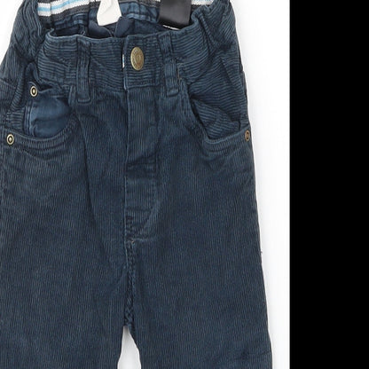 H&M Baby Blue  Cotton Capri Jeans Size 12 Months  Button