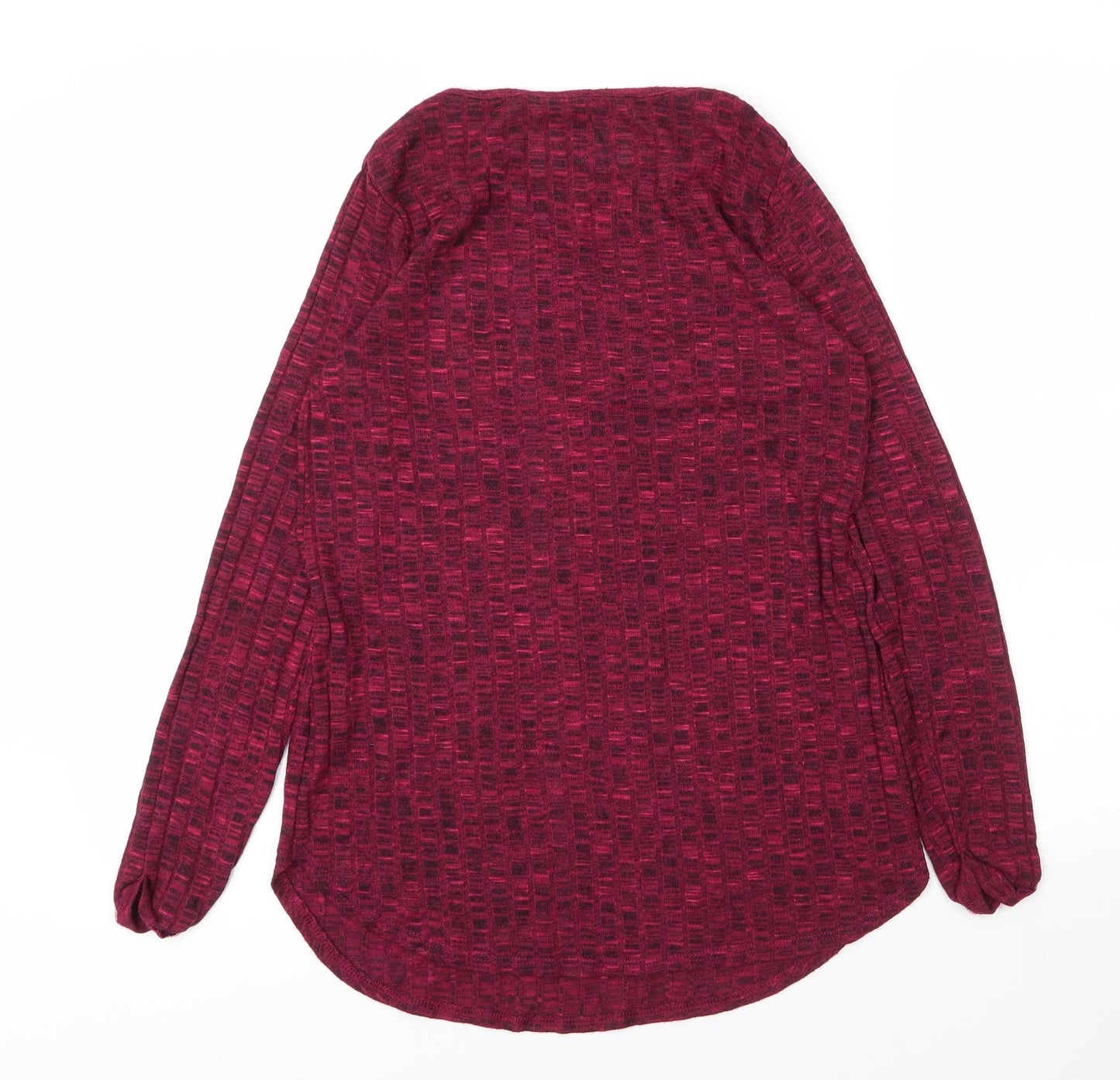 George Womens Purple  Viscose Basic Blouse Size 8 Round Neck