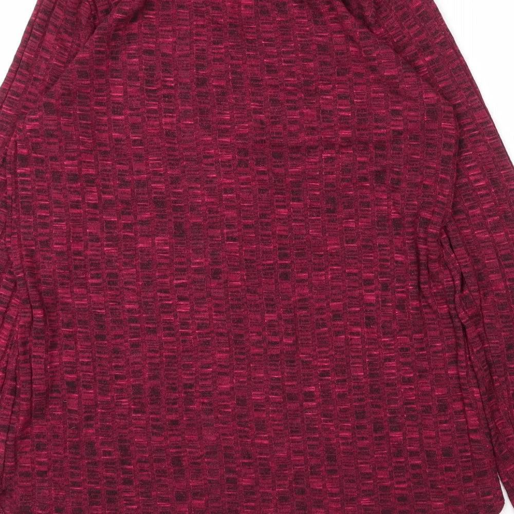 George Womens Purple  Viscose Basic Blouse Size 8 Round Neck