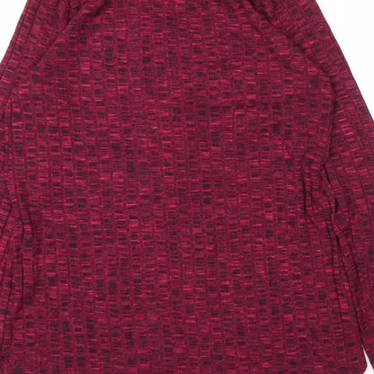 George Womens Purple  Viscose Basic Blouse Size 8 Round Neck