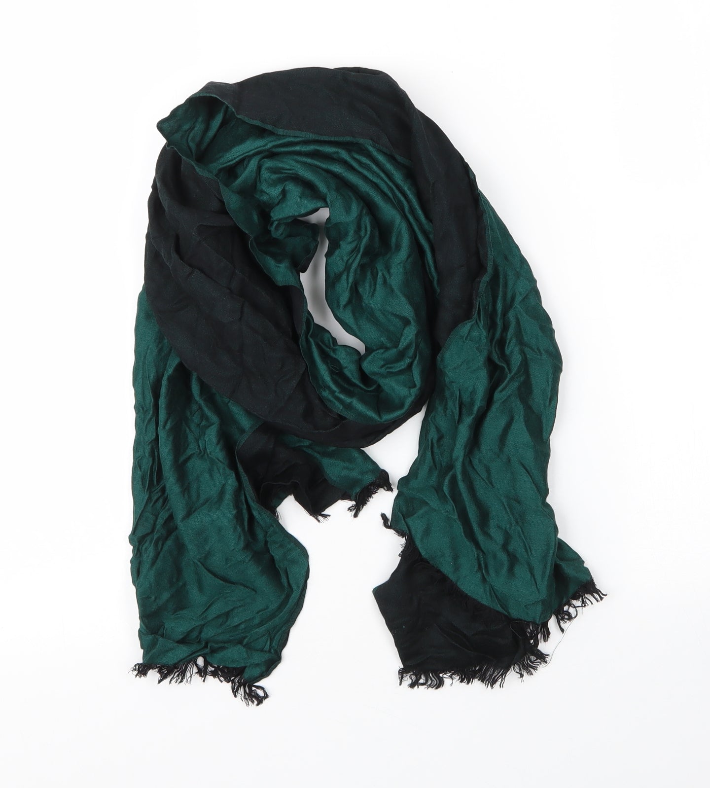 Preworn Unisex Green  Polyester  Scarf