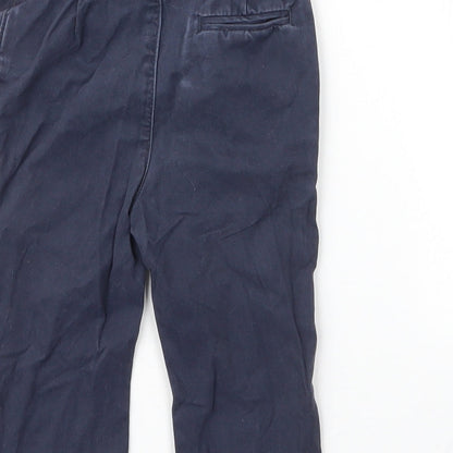M&S Boys Blue  Cotton Capri Jeans Size 12 Months  Button