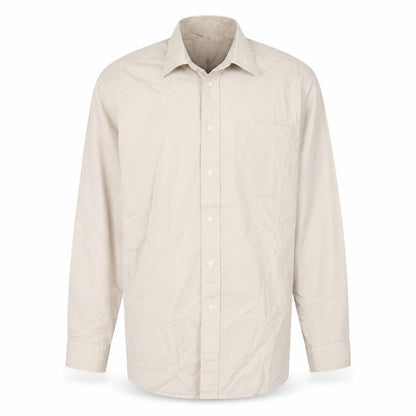 Mens UK Size 15 Debenhams Beige  Button-Up Long Sleeve Casual Shirt