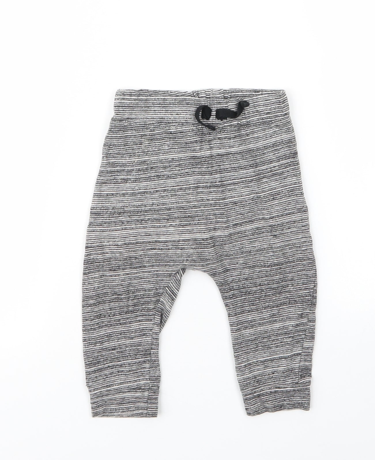 George Boys Grey  Cotton Capri Leggings Size 6-9 Months  Drawstring