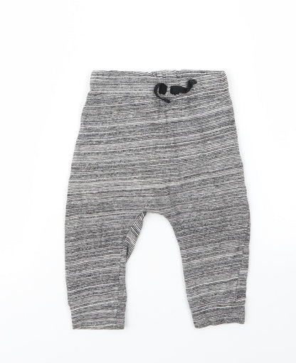 George Boys Grey  Cotton Capri Leggings Size 6-9 Months  Drawstring