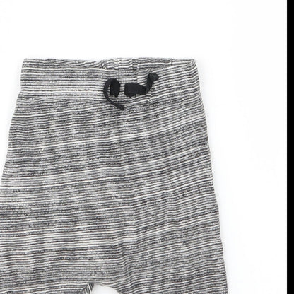 George Boys Grey  Cotton Capri Leggings Size 6-9 Months  Drawstring