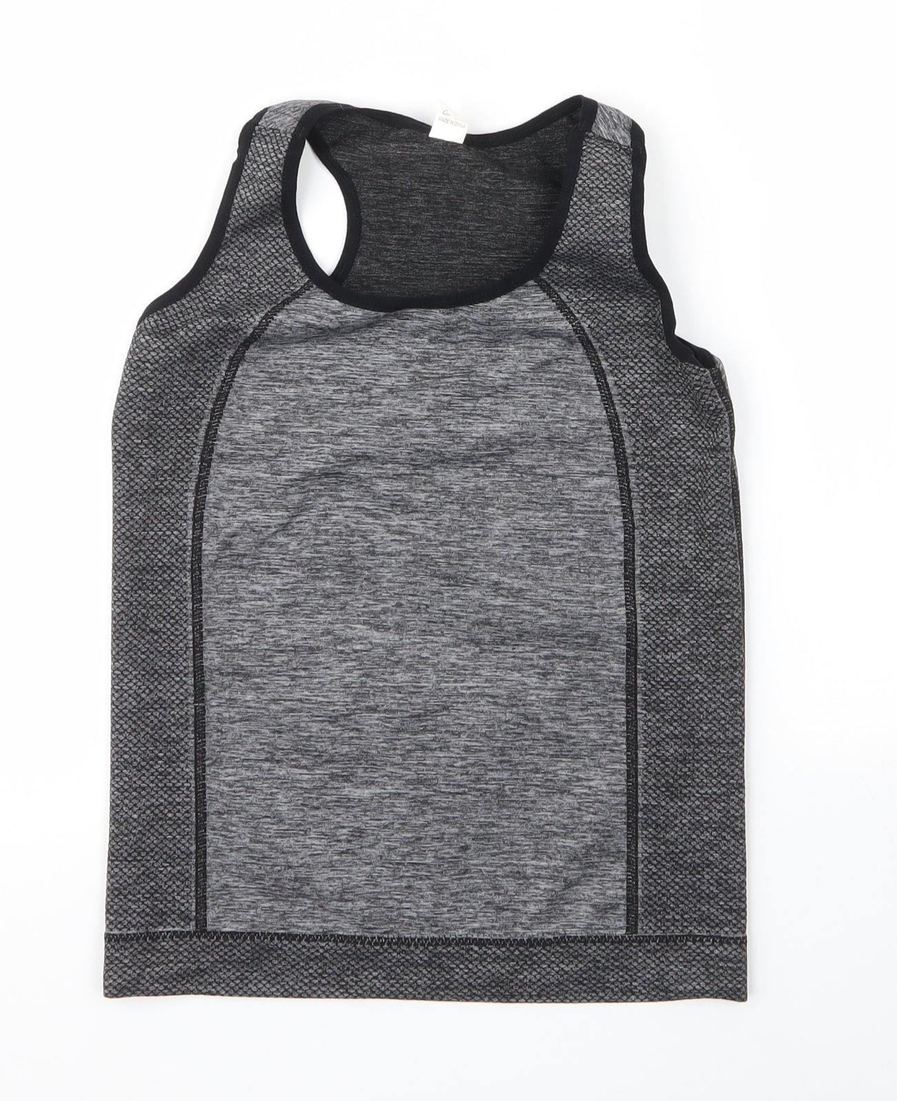 Preworn Womens Grey  Polyester Basic Tank Size S Round Neck