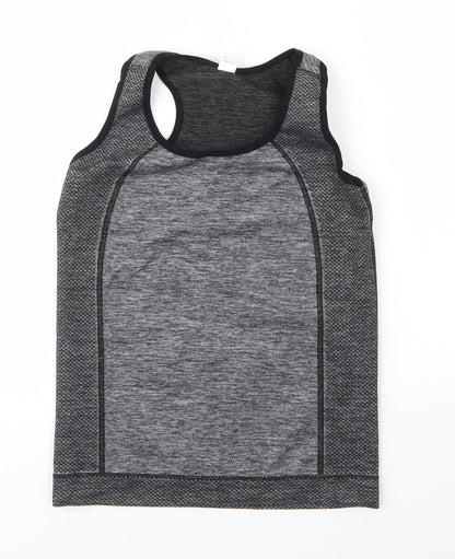 Preworn Womens Grey  Polyester Basic Tank Size S Round Neck