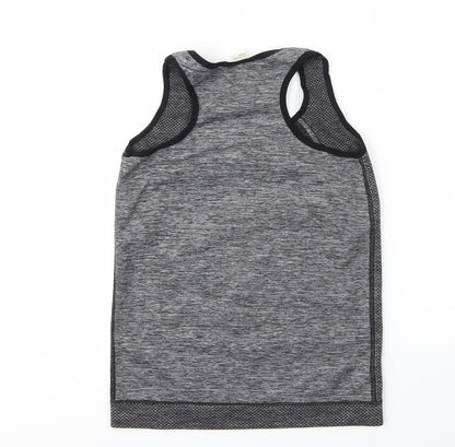 Preworn Womens Grey  Polyester Basic Tank Size S Round Neck