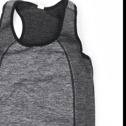 Preworn Womens Grey  Polyester Basic Tank Size S Round Neck