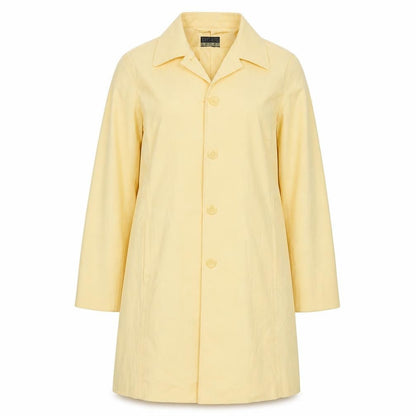 Front view of Sigrid Sport women’s yellow jacket, size UK 6, button