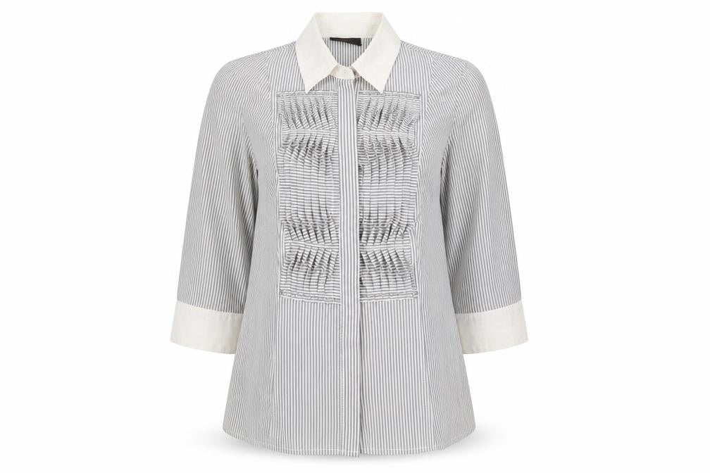 Womens UK Size 12 Principles Grey Basic Blouse