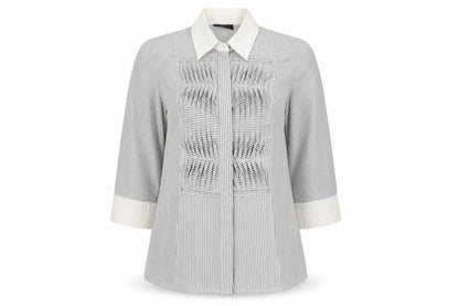 Womens UK Size 12 Principles Grey Basic Blouse