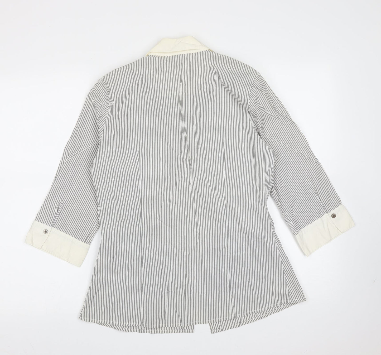 Womens UK Size 12 Principles Grey Basic Blouse