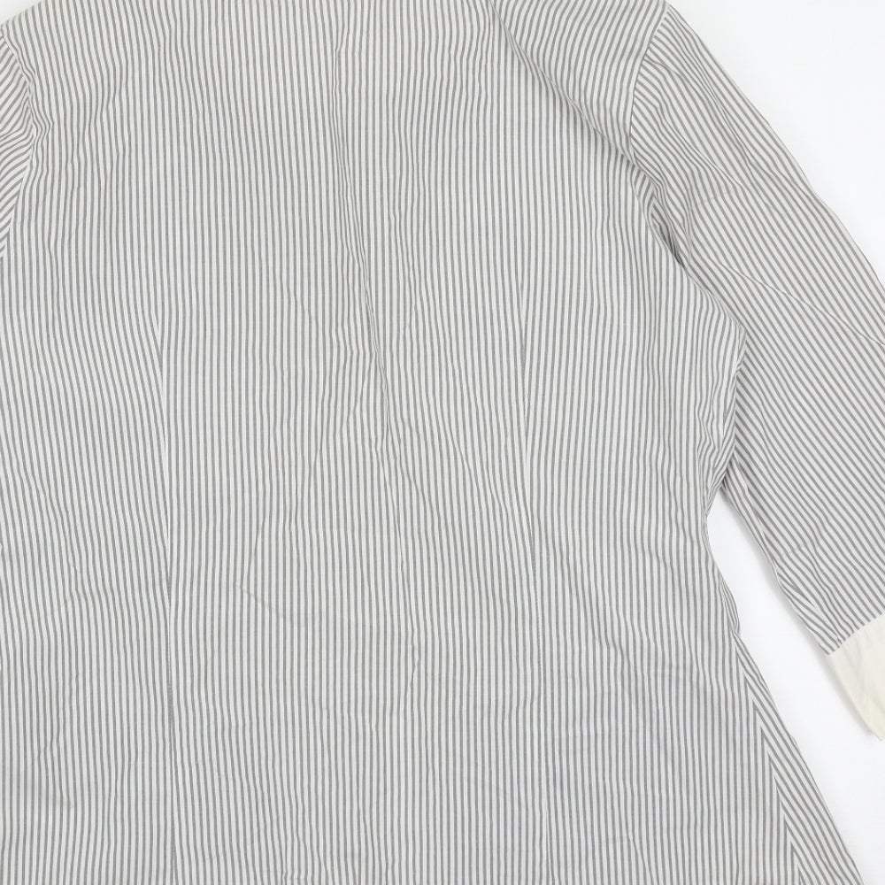 Womens UK Size 12 Principles Grey Basic Blouse
