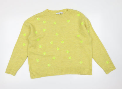 Womens UK Size M NEXT Yellow Pullover Jumper