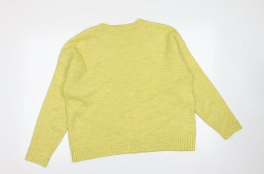 Womens UK Size M NEXT Yellow Pullover Jumper