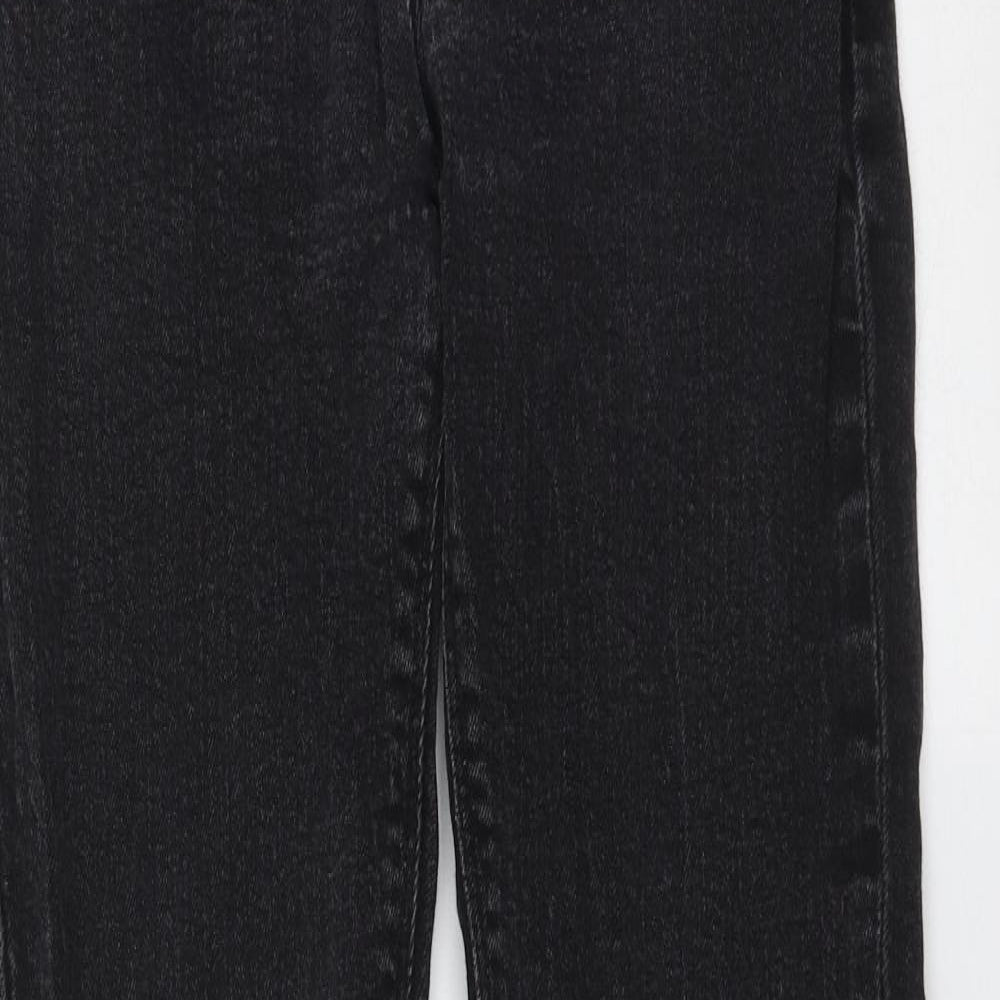 ASOS Womens Grey  Cotton Skinny Jeans Size 28 in L29 in Extra-Slim Zip