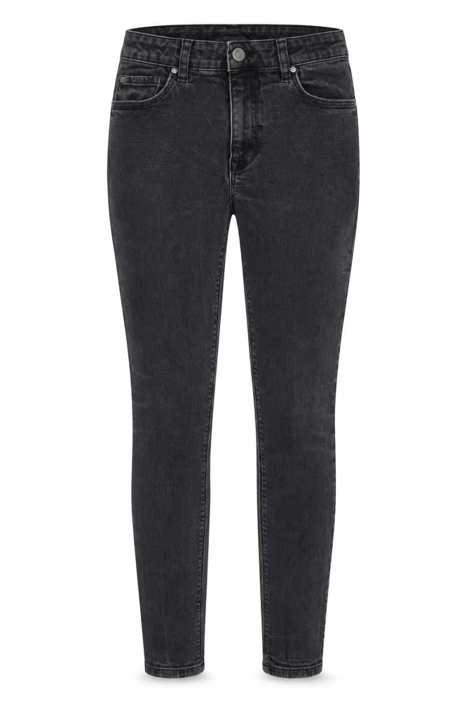 Front view of ASOS women’s grey cotton skinny jeans, size UK 29, in, 29-inch leg extra-slim