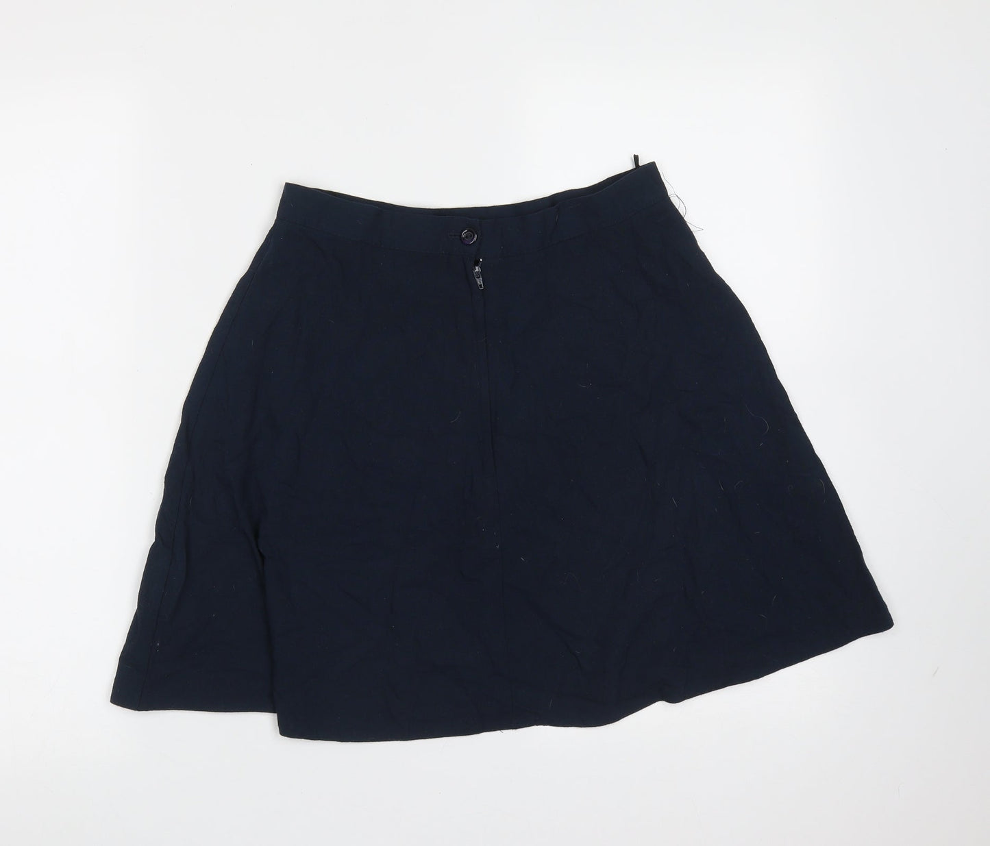 Georgie Womens Blue  Polyester Skater Skirt Size 14   Zip