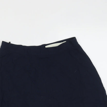 Georgie Womens Blue  Polyester Skater Skirt Size 14   Zip