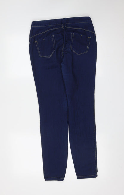 Primark Womens Blue  Cotton Jegging Jeans Size 10 L30 in Extra-Slim