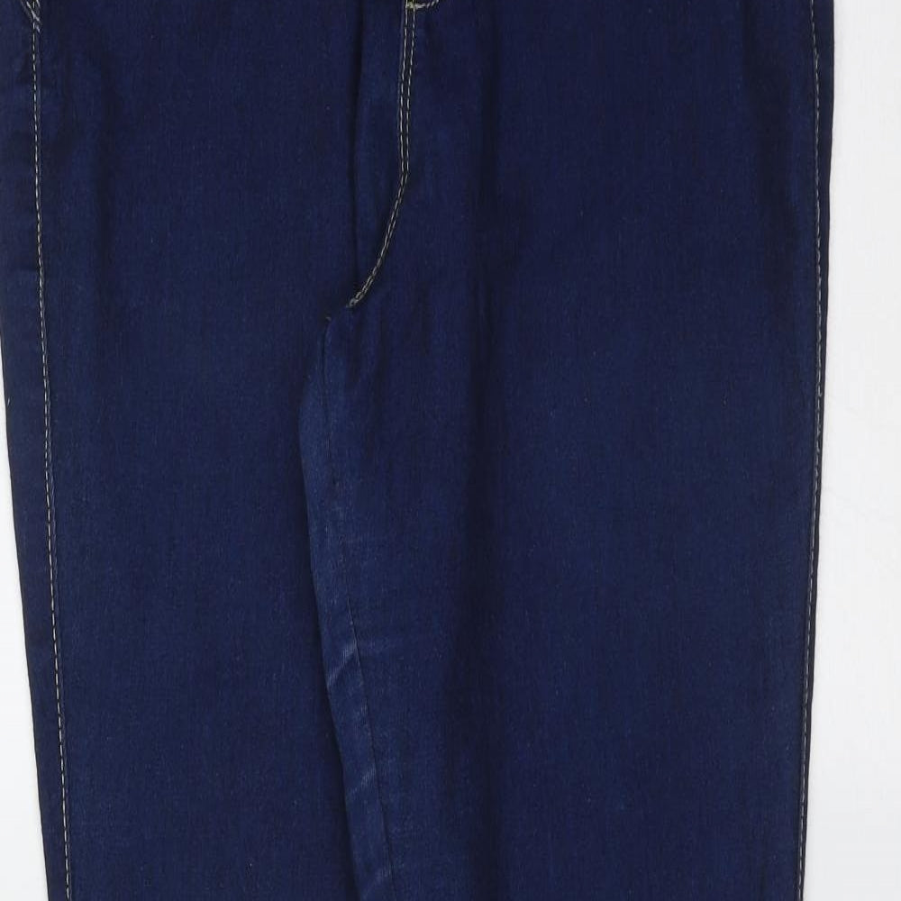 Primark Womens Blue  Cotton Jegging Jeans Size 10 L30 in Extra-Slim