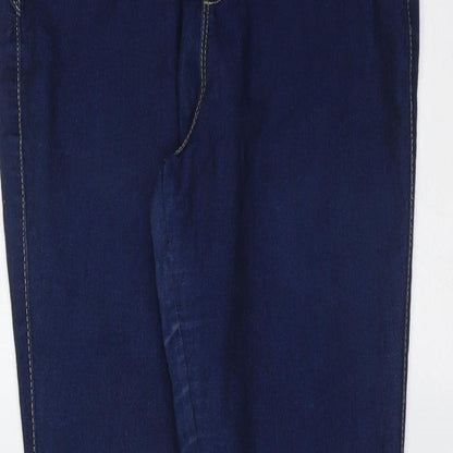 Primark Womens Blue  Cotton Jegging Jeans Size 10 L30 in Extra-Slim