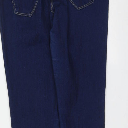 Primark Womens Blue  Cotton Jegging Jeans Size 10 L30 in Extra-Slim