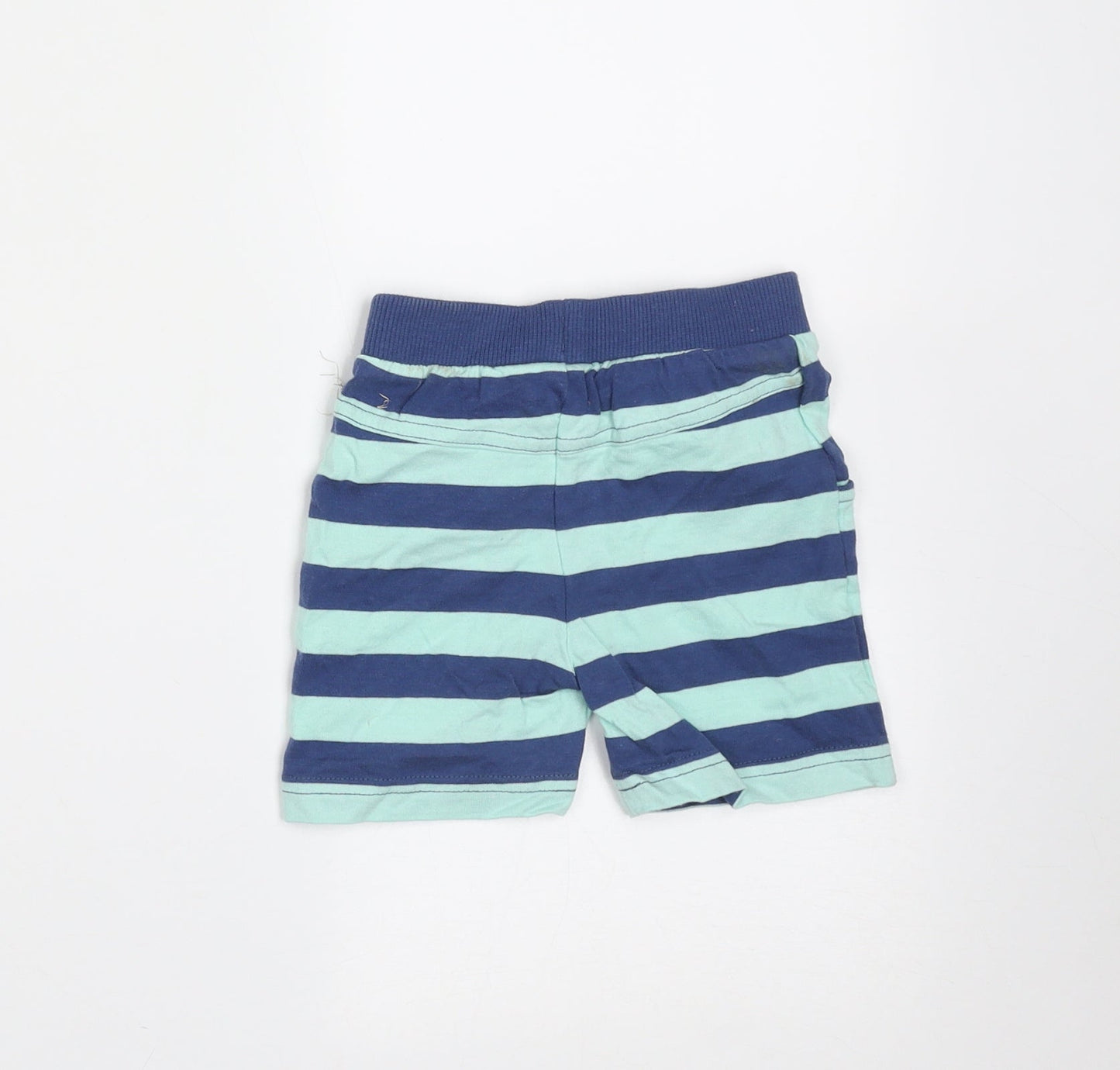 F&F Baby Green Striped Cotton  Trousers Size 3-6 Months   - shorts