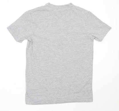 Primark Womens Grey  Cotton Basic T-Shirt Size XS Round Neck