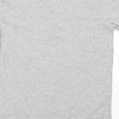 Primark Womens Grey  Cotton Basic T-Shirt Size XS Round Neck