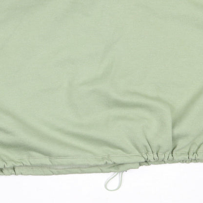 Topshop Womens Green  Polyester Pullover Sweatshirt Size L