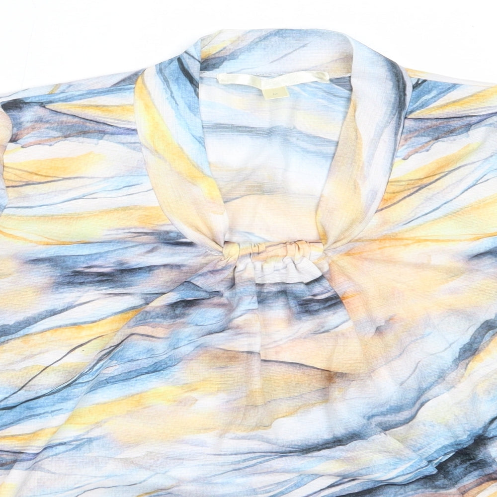Womens UK Size M Preworn Blue Basic Blouse