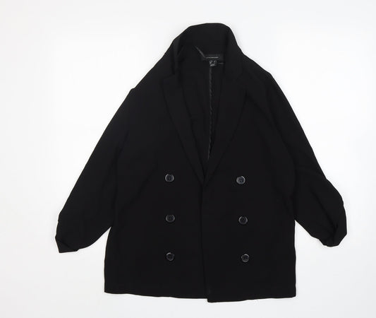 Atmosphere Womens Black  Polyester Jacket Blazer Size 8