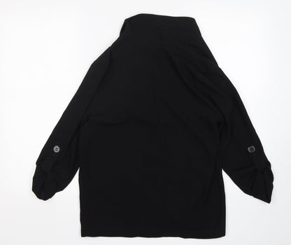 Atmosphere Womens Black  Polyester Jacket Blazer Size 8