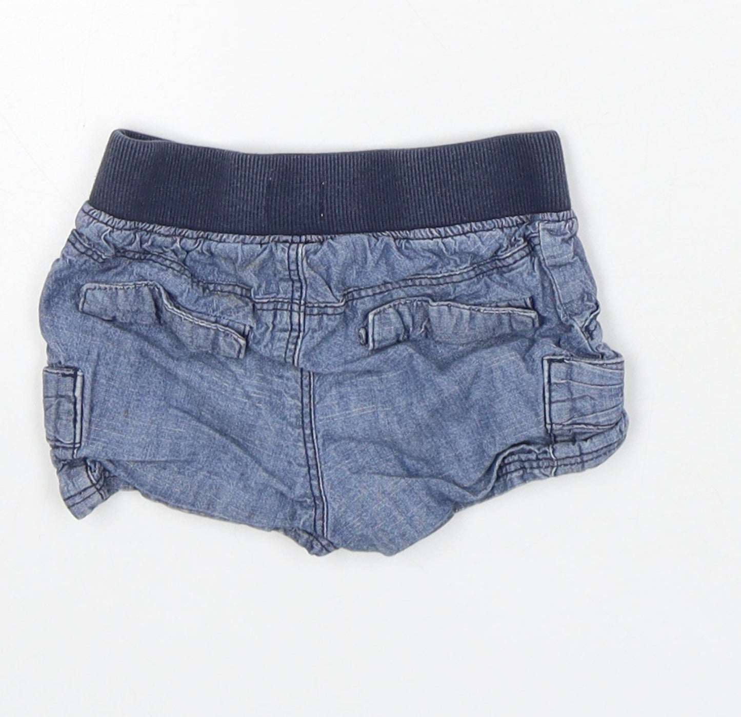 Old Navy Boys Blue  Cotton Capri Trousers Size 12-18 Months   - Shorts