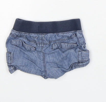 Old Navy Boys Blue  Cotton Capri Trousers Size 12-18 Months   - Shorts