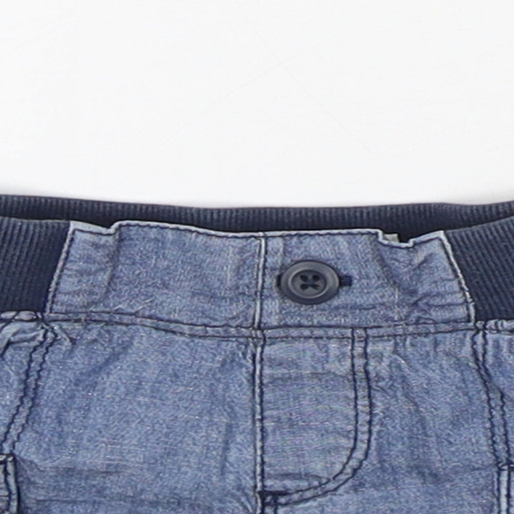 Old Navy Boys Blue  Cotton Capri Trousers Size 12-18 Months   - Shorts
