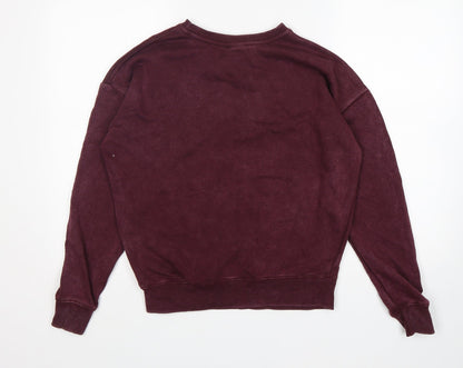 Primark Womens Purple  Cotton Pullover Sweatshirt Size XS   - Harry potter